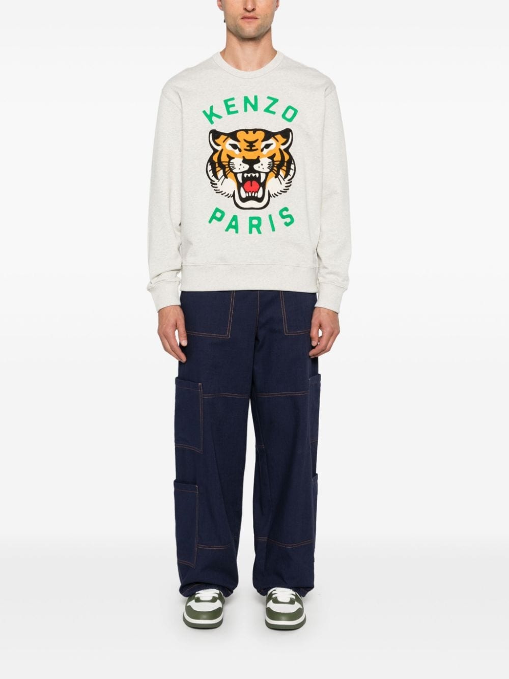 Lucky Tiger embroidered sweatshirt - 2