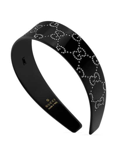 GUCCI GG crystal-embellished hairband outlook