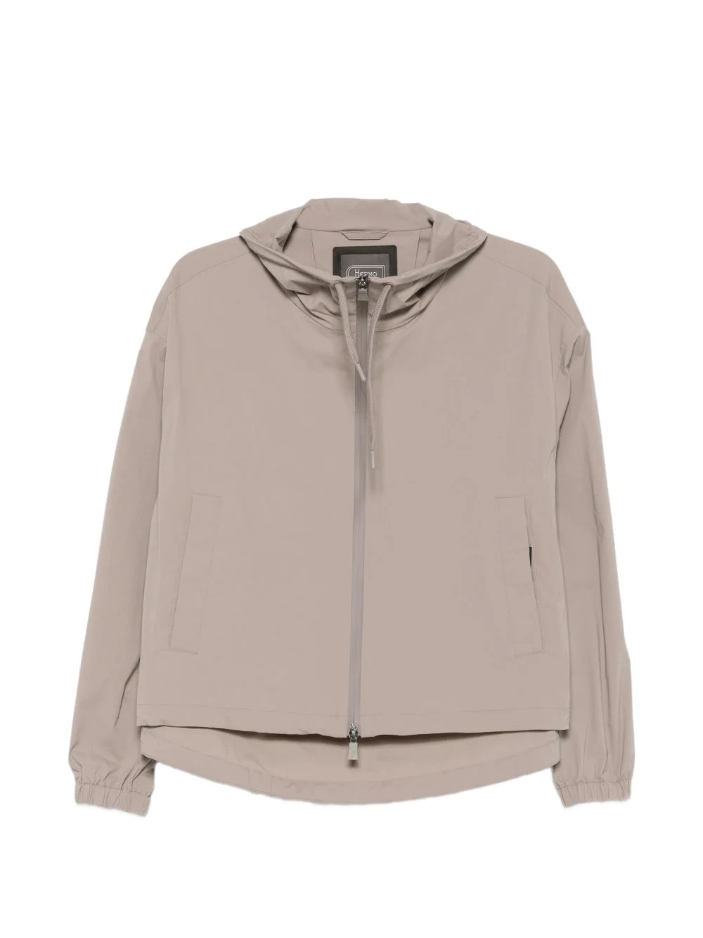 drawstring hooded jacket - 1