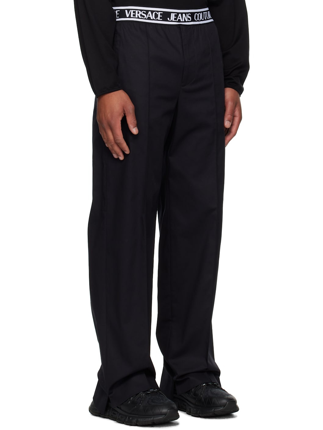 Black Logo Trousers - 2