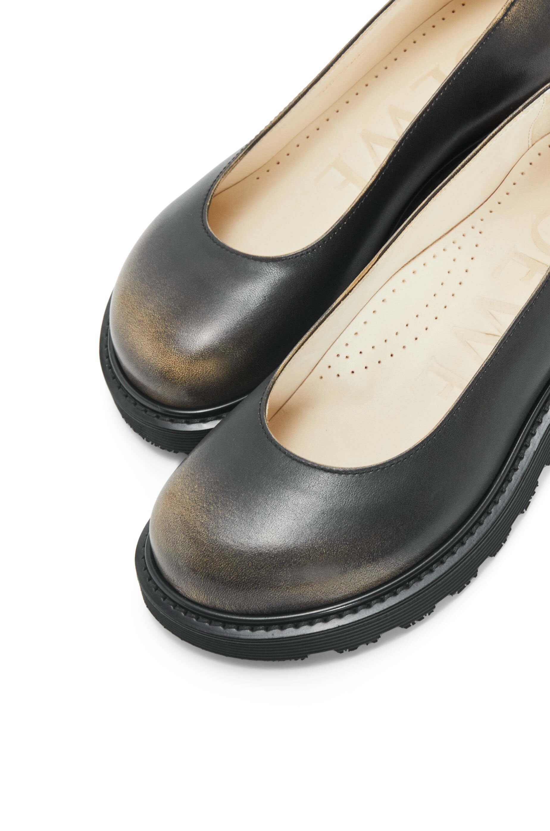 Blaze ballerina in bi-colour brushed-off calfskin - 5