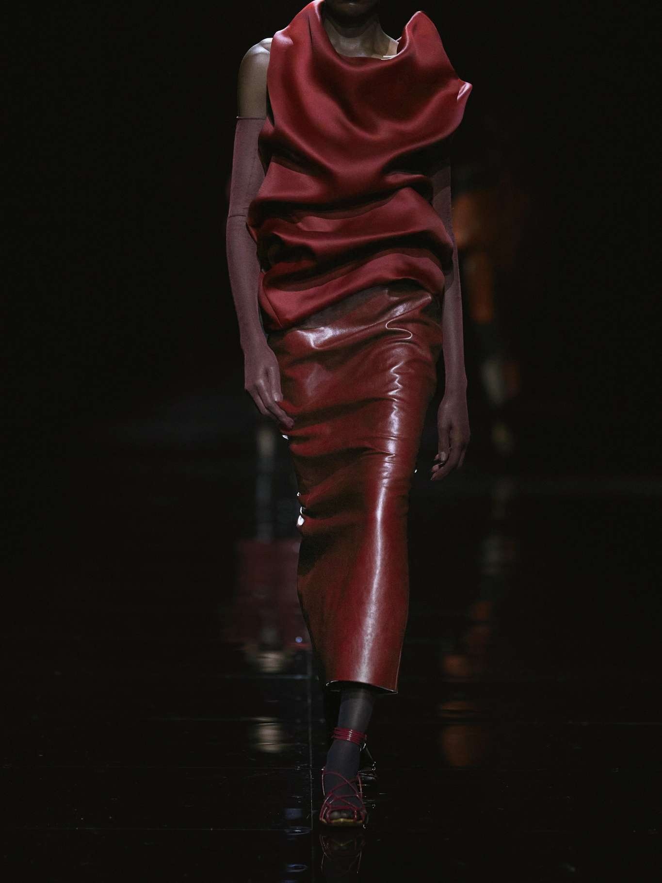 Loxley leather midi skirt - 6