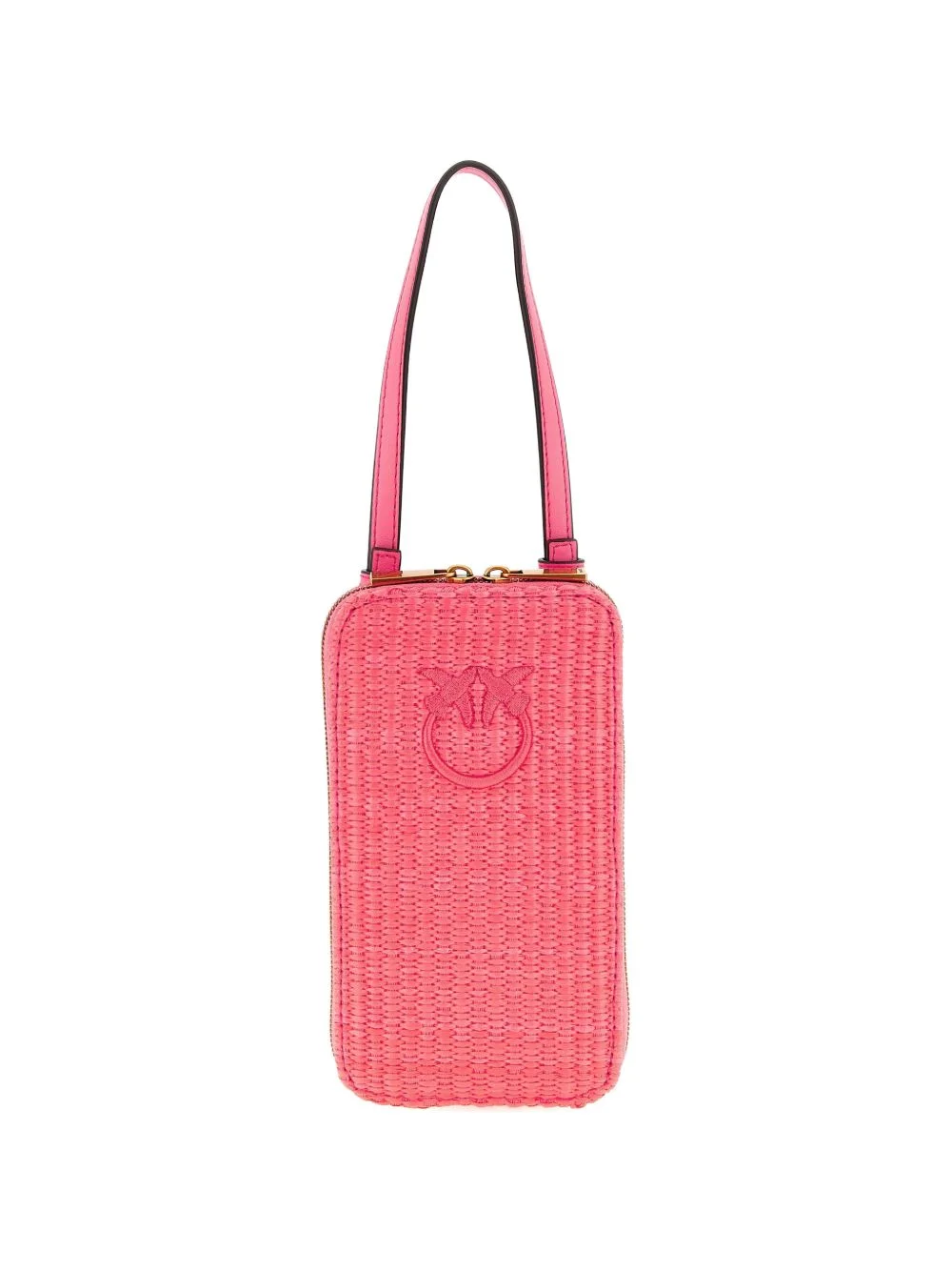 Love Birds Diamond braided raffia smartphone holder - 1