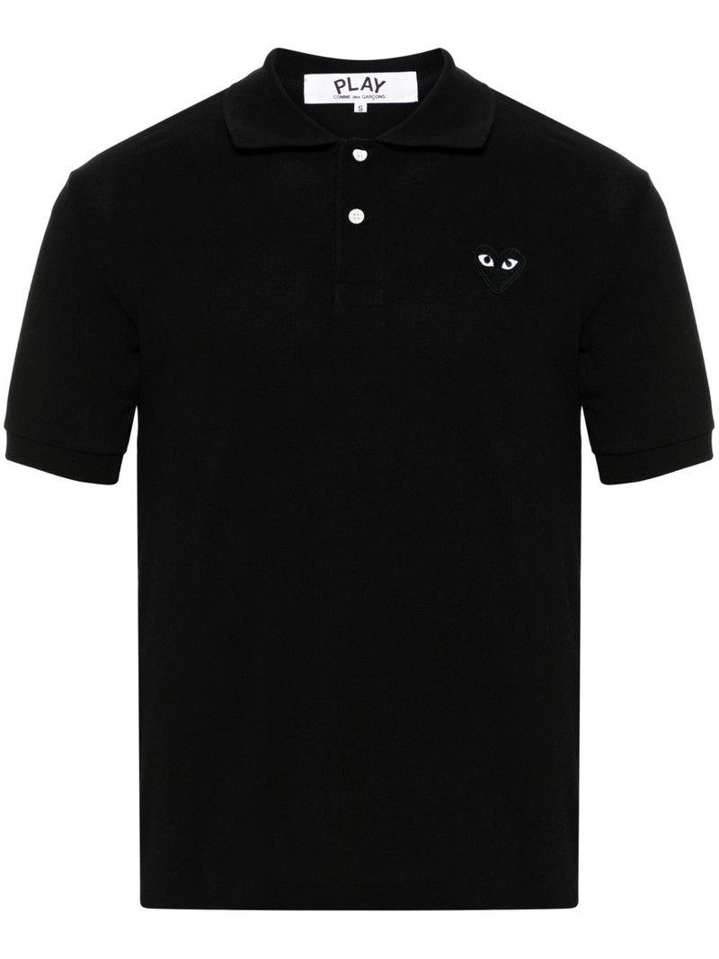 Heart cotton piqué polo shirt 1