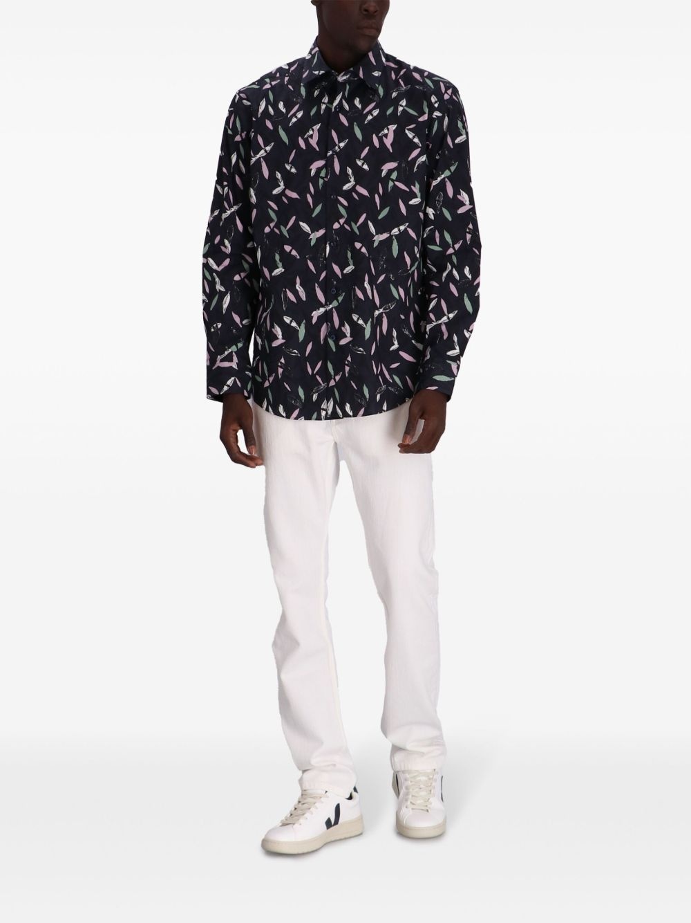 abstract-print cotton shirt - 2