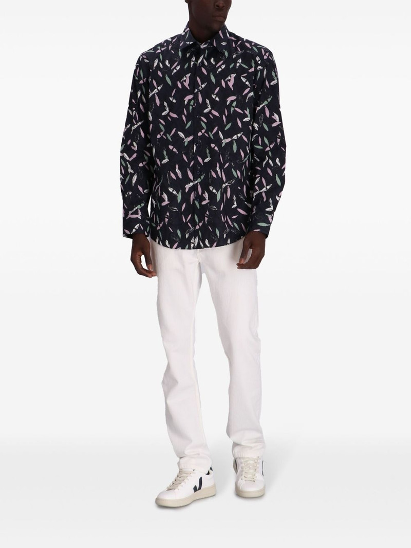 BOSS abstract-print cotton shirt outlook