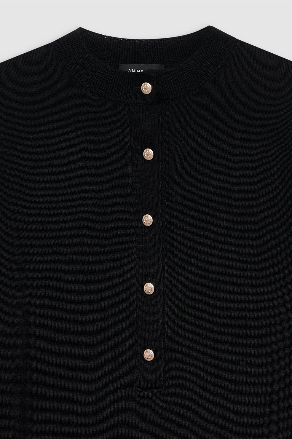 Ghita Dress - Black Cashmere Blend - 2