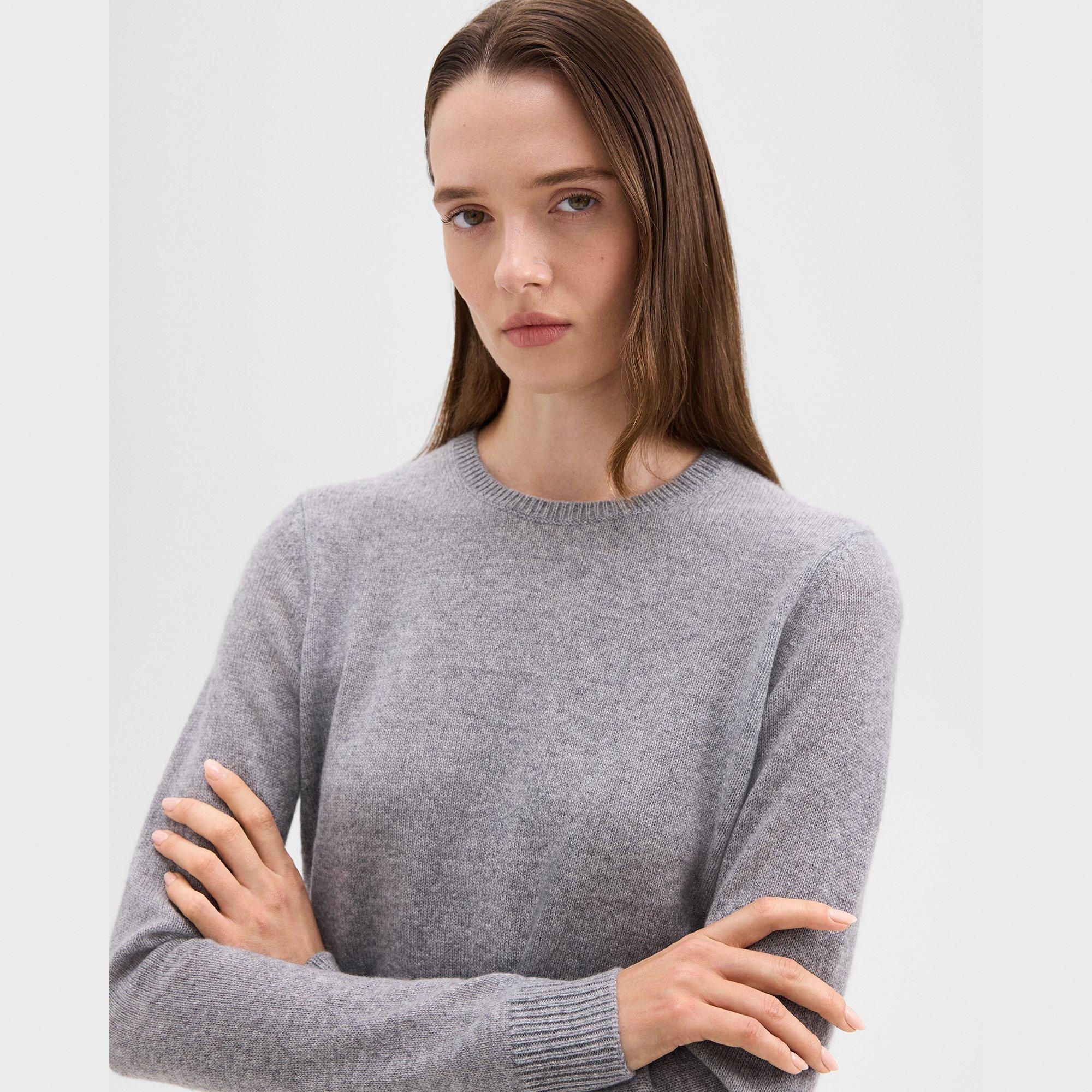 Crewneck Sweater in Feather Cashmere - 5