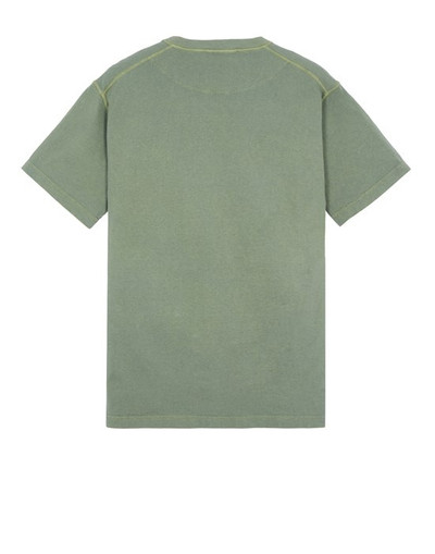 Stone Island 23857 COTTON JERSEY_GARMENT DYED 'FISSATO' TREATMENT OLIVE GREEN outlook