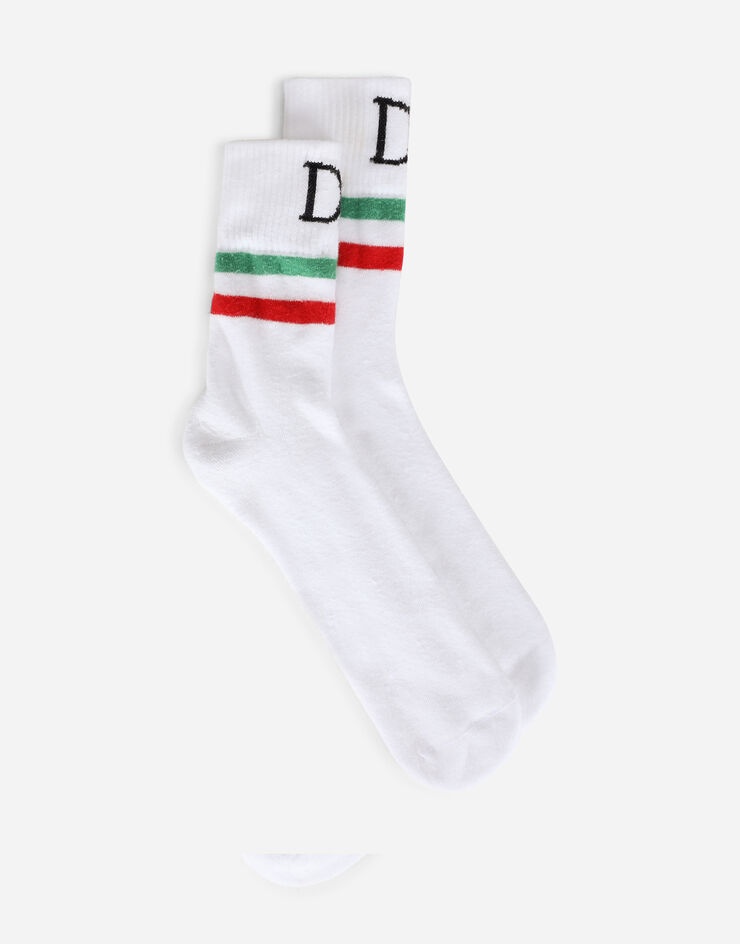 Cotton socks with jacquard DG logo - 1