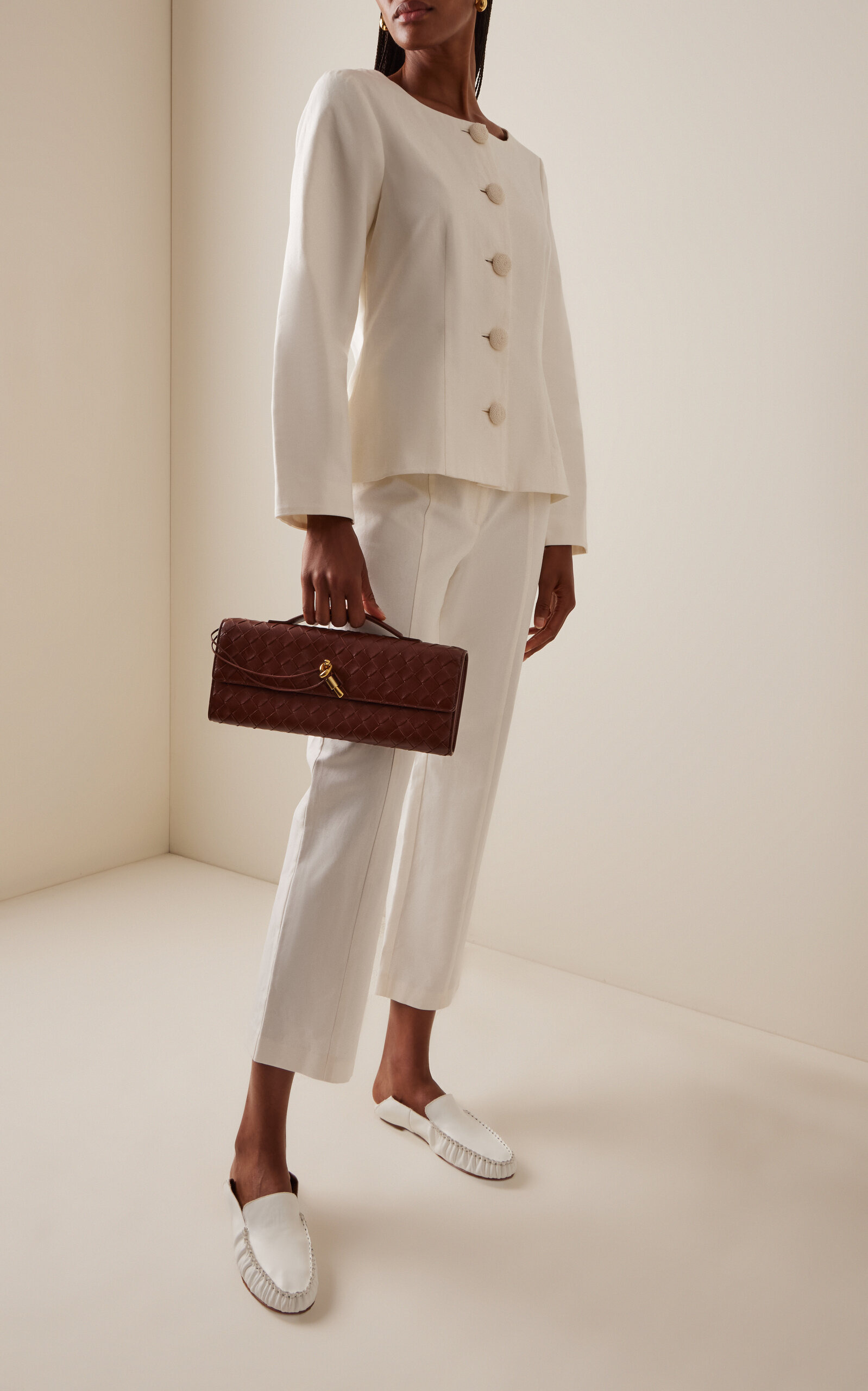 Exclusive Heidi Cotton-Linen Jacket ivory - 3