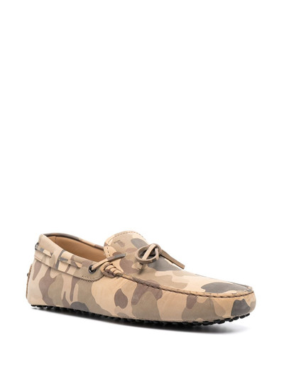 Tod's camouflage-print City Gommino loafers outlook