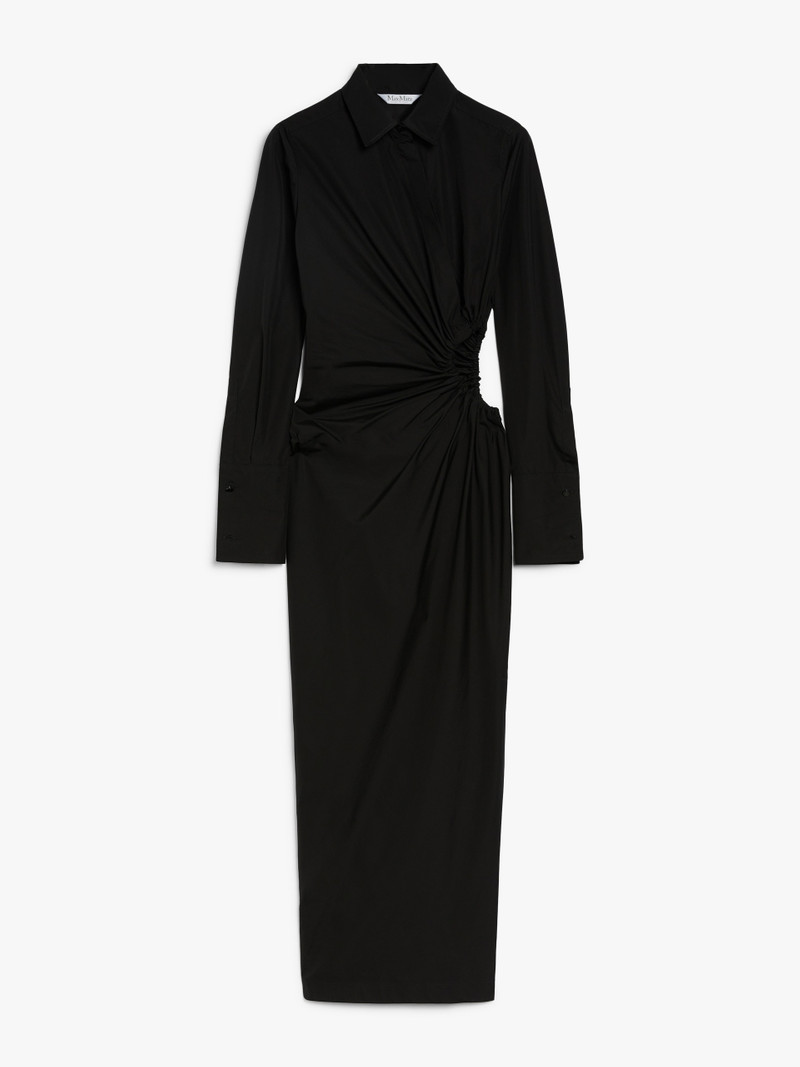 ETERE Cotton-poplin fitted dress 1