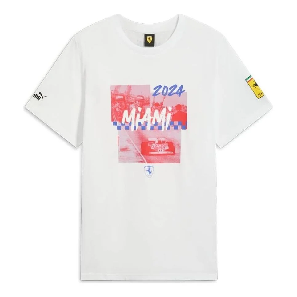 PUMA Scuderia Ferrari Miami T-shirt 'White' 630744-02 - 1