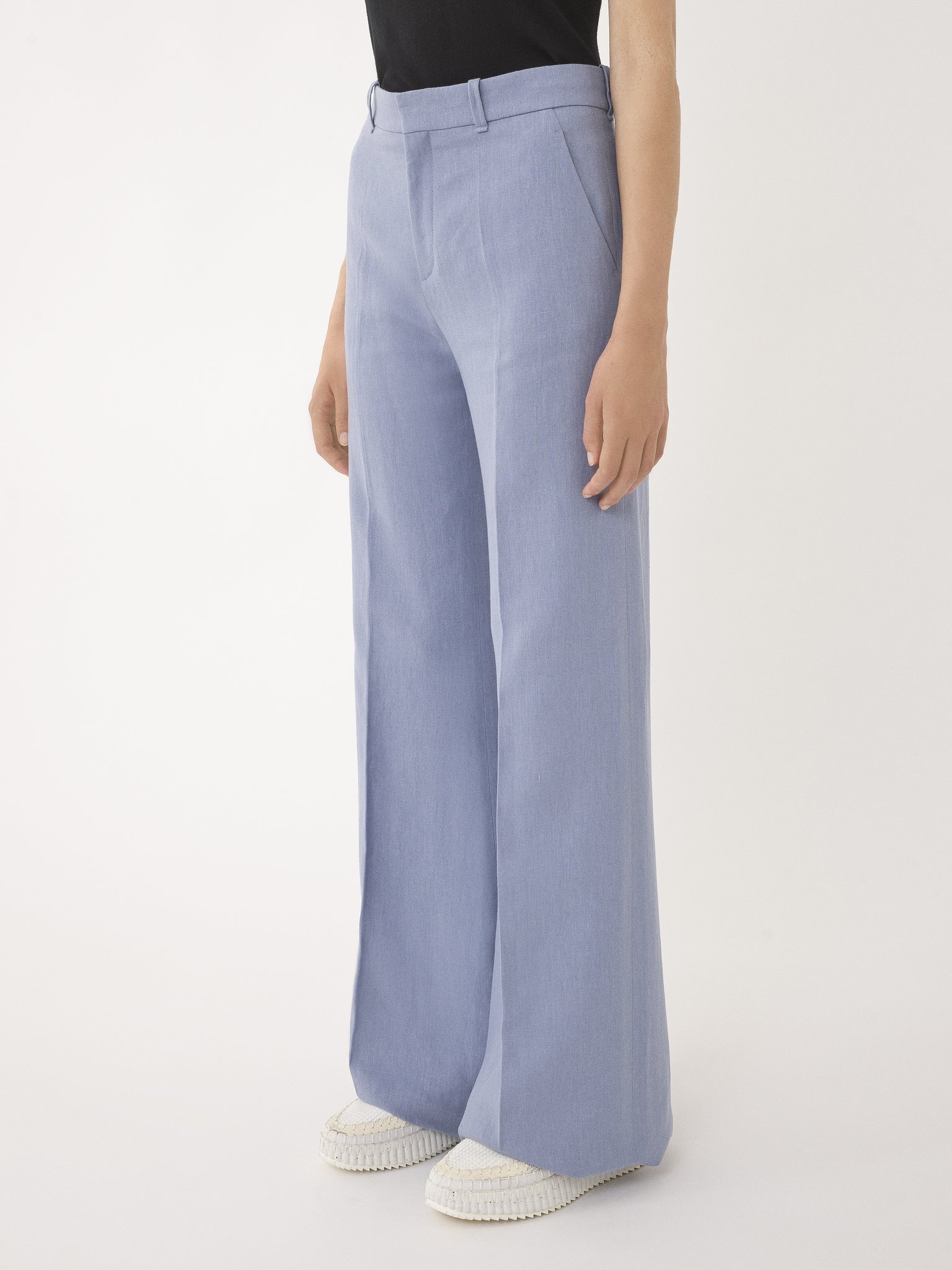 LOW-WAIST FLARE PANTS - 4