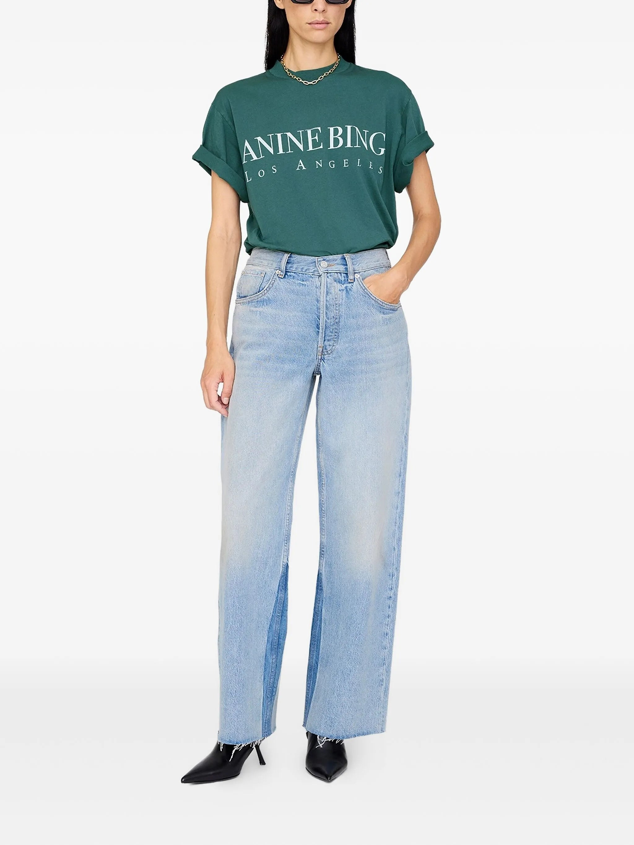 Anine Bing Logo-print T-shirt - 4