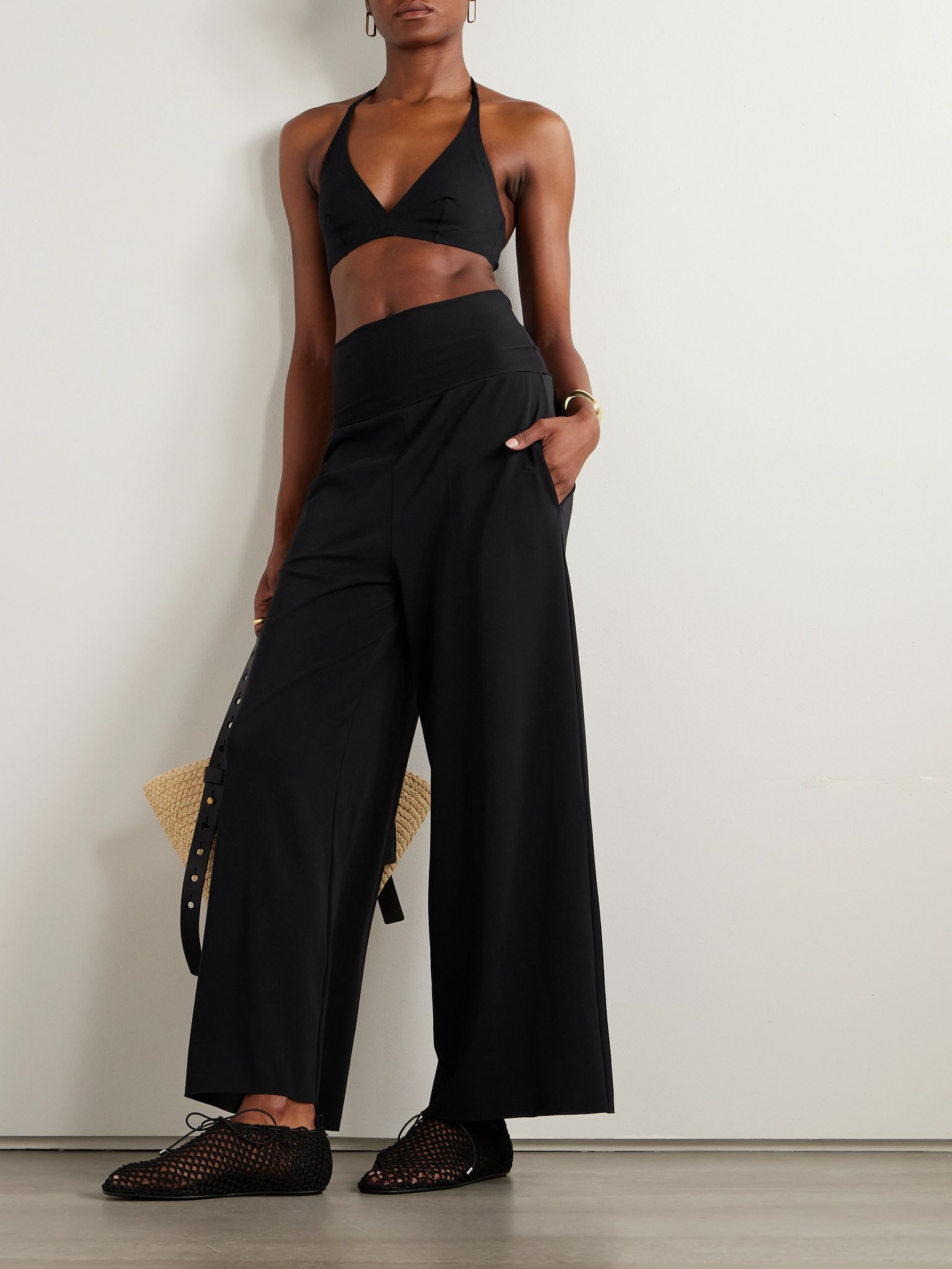 Les Essentiels Dao convertible wide-leg pants Black - 2