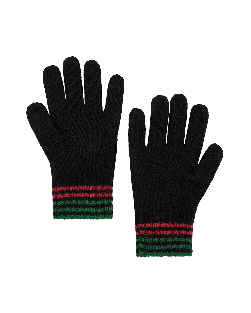 手袋 BODE Ski Run embroidered merino wool gloves BODE Ski Run Gloves | forward | REVERSIBLE