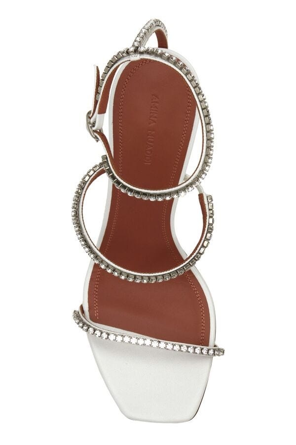 White leather Gilda sandals - 4