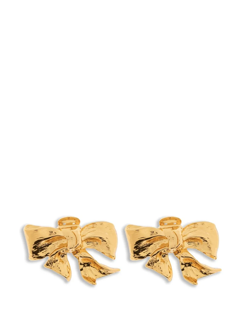 bow-detail clip-on earrings - 1