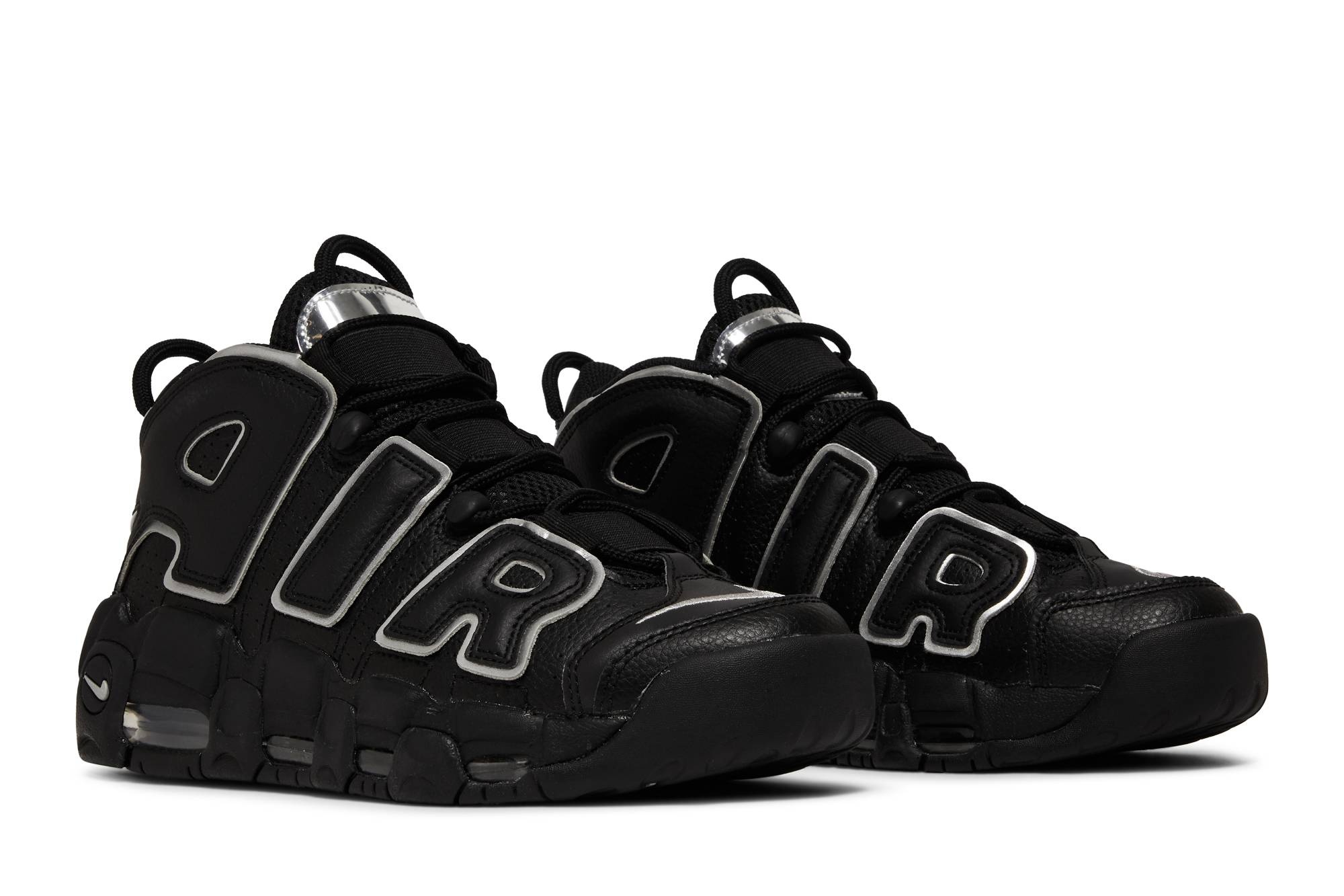 Wmns Air More Uptempo 'Black Metallic Silver' - 8