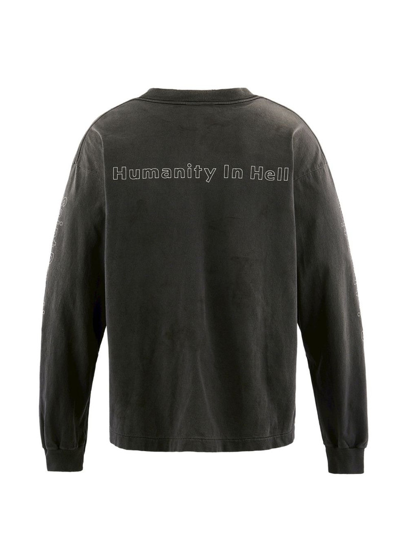 SAINT M×××××× long-sleeve graphic-print T-shirt outlook