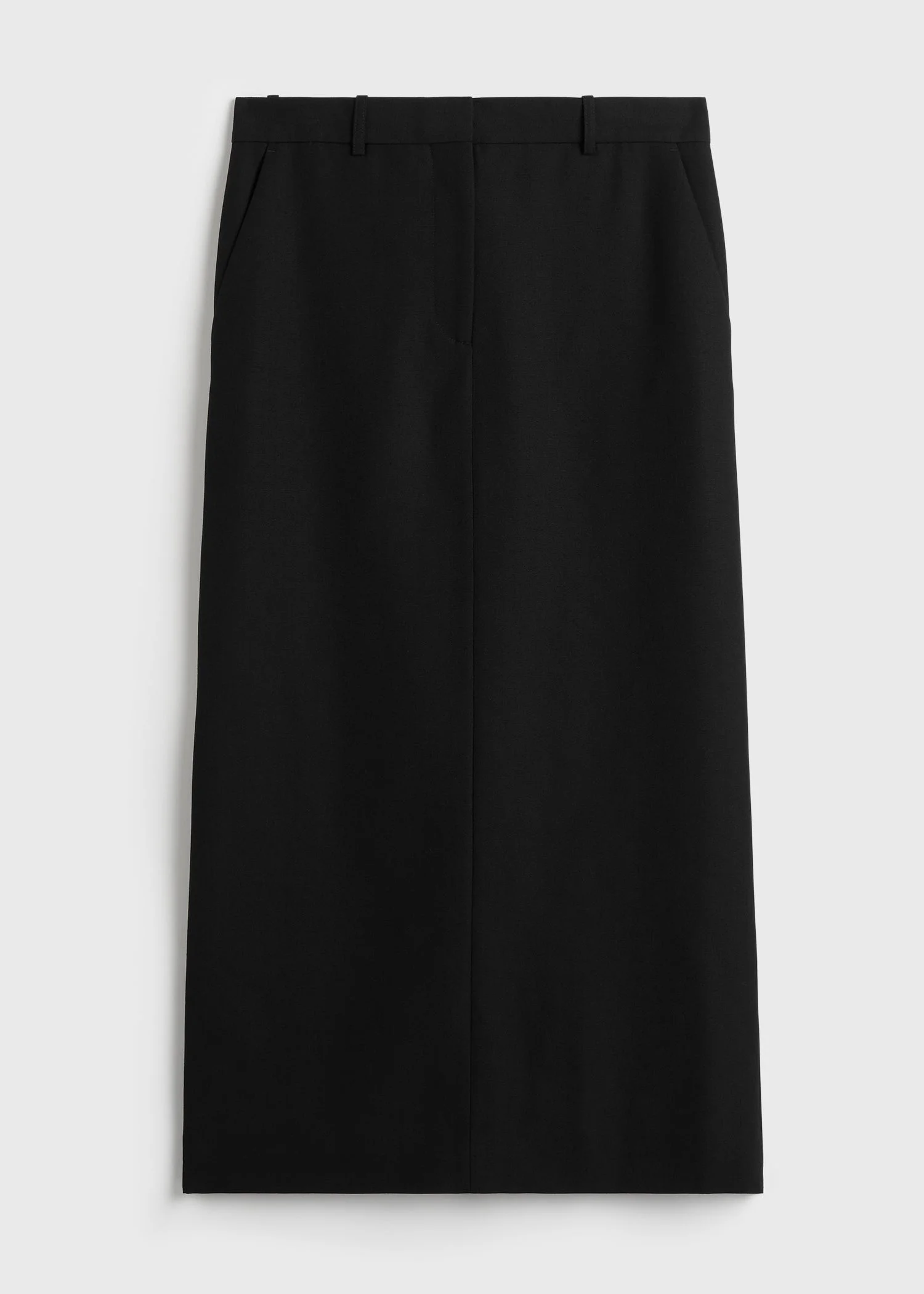 Low-waist straight skirt black - 1