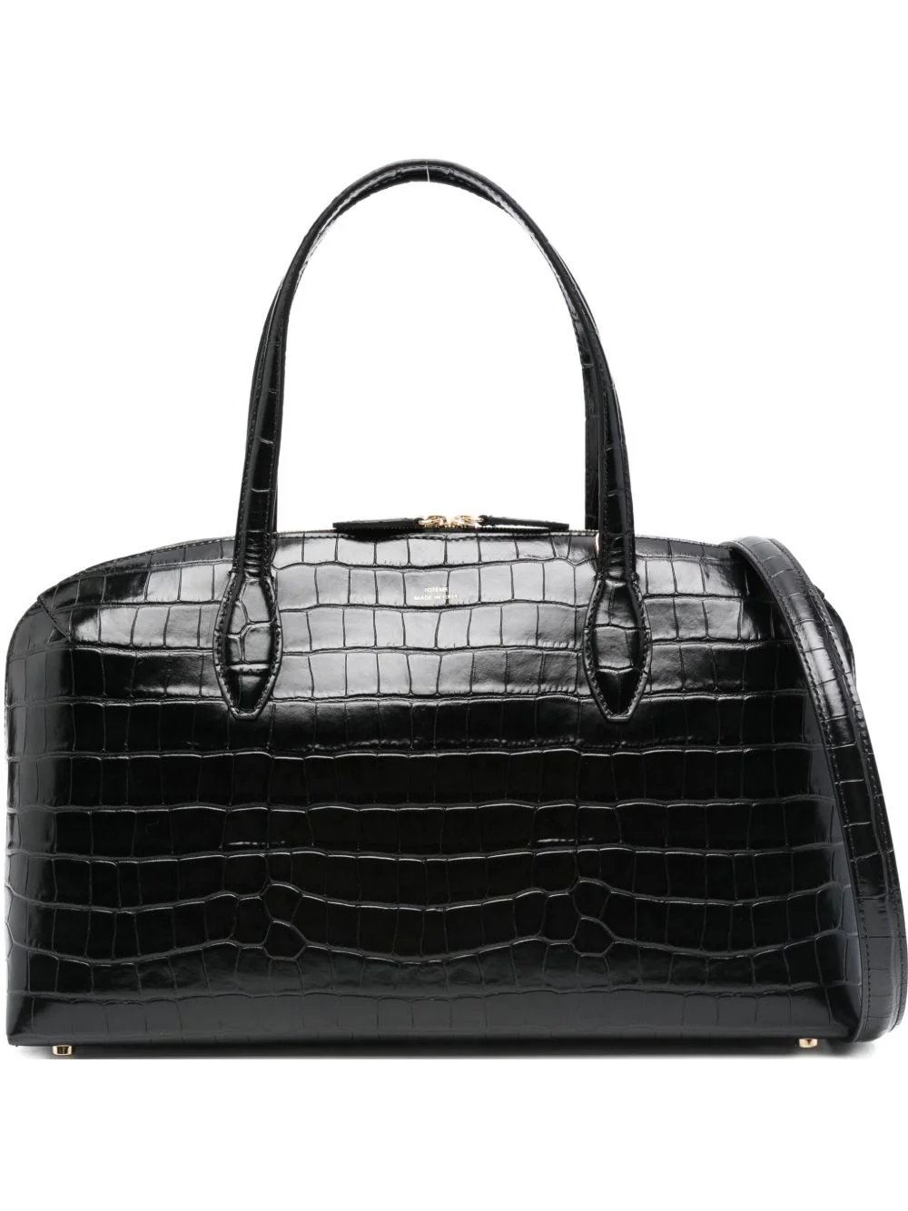 medium Day croc-embossed tote bag - 1