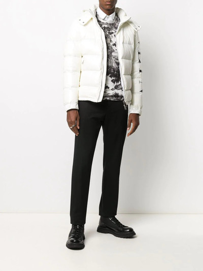 Valentino padded logo-print jacket outlook