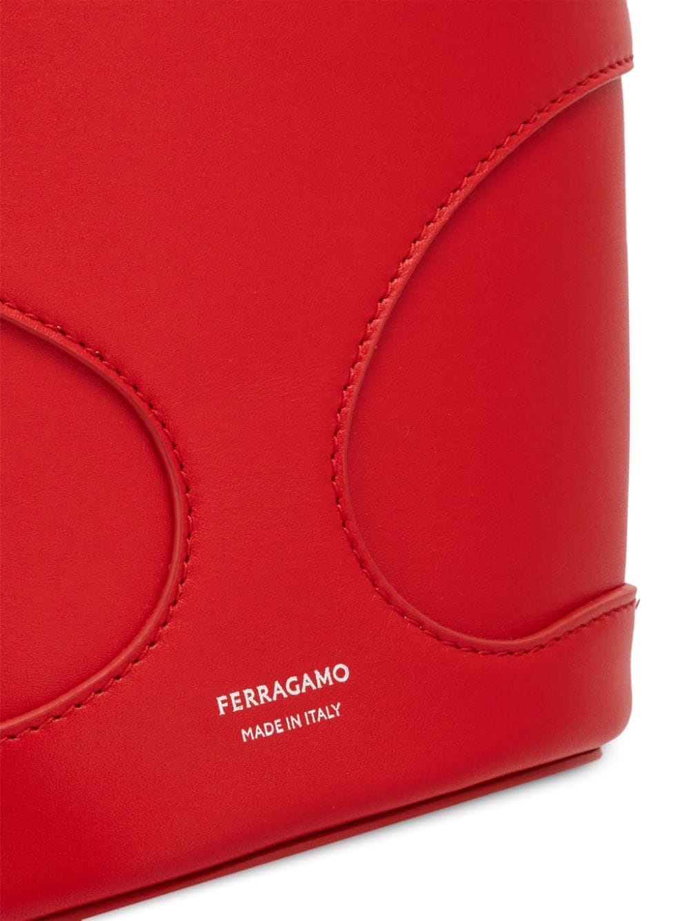 cut-out leather mini bag - 6