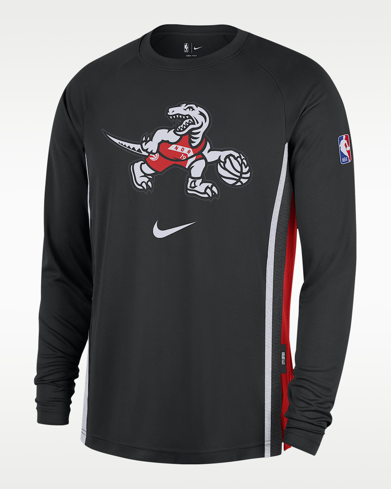 Toronto Raptors City Edition Men's Men's Nike Dri-FIT Long-Sleeve Top 1
