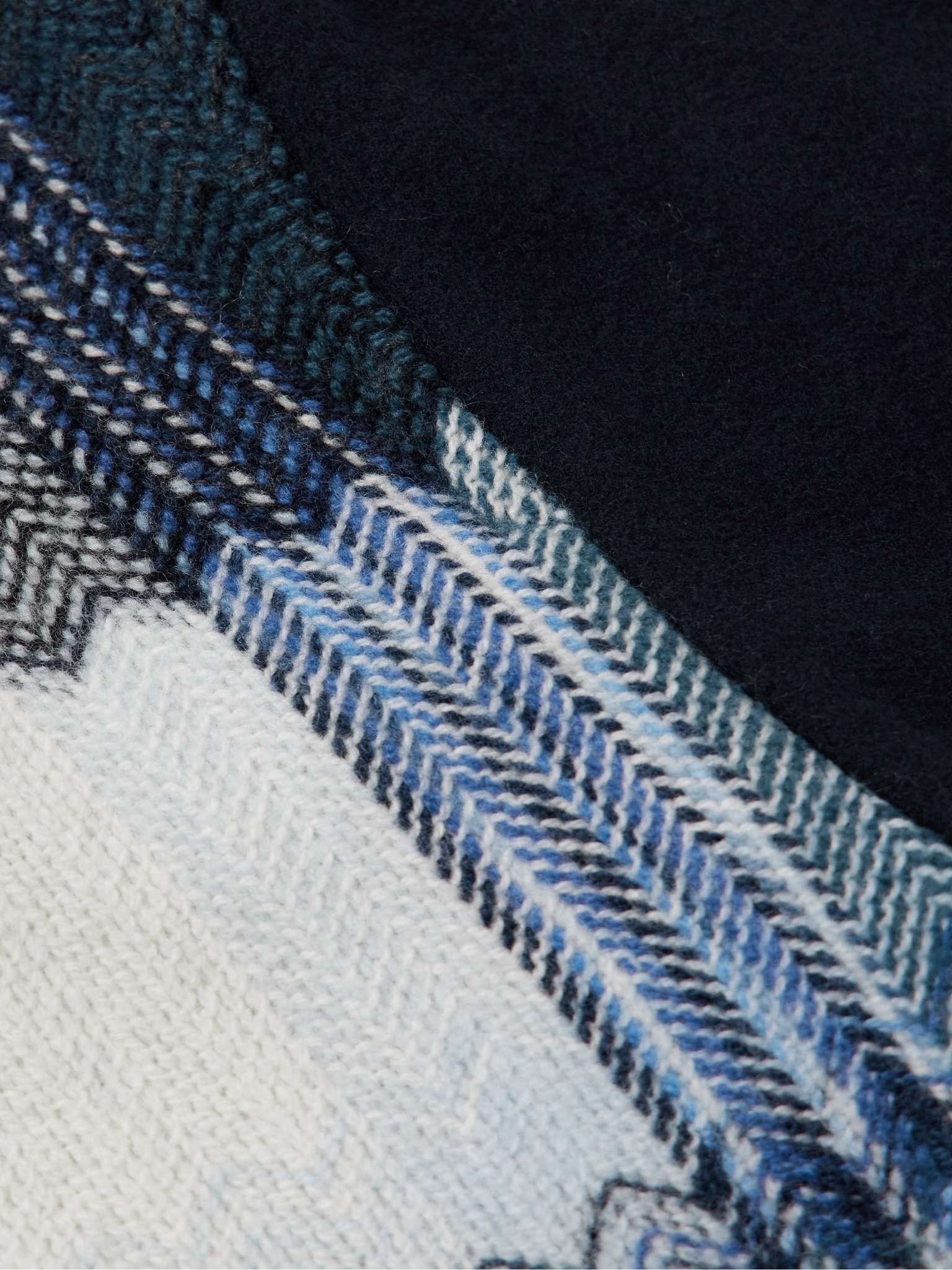 Checked Wool Bomber Jacket - 3