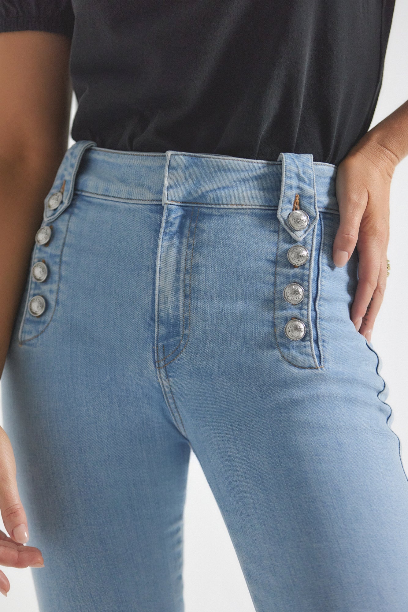 ROBERTSON CROP FLARE JEANS - 2
