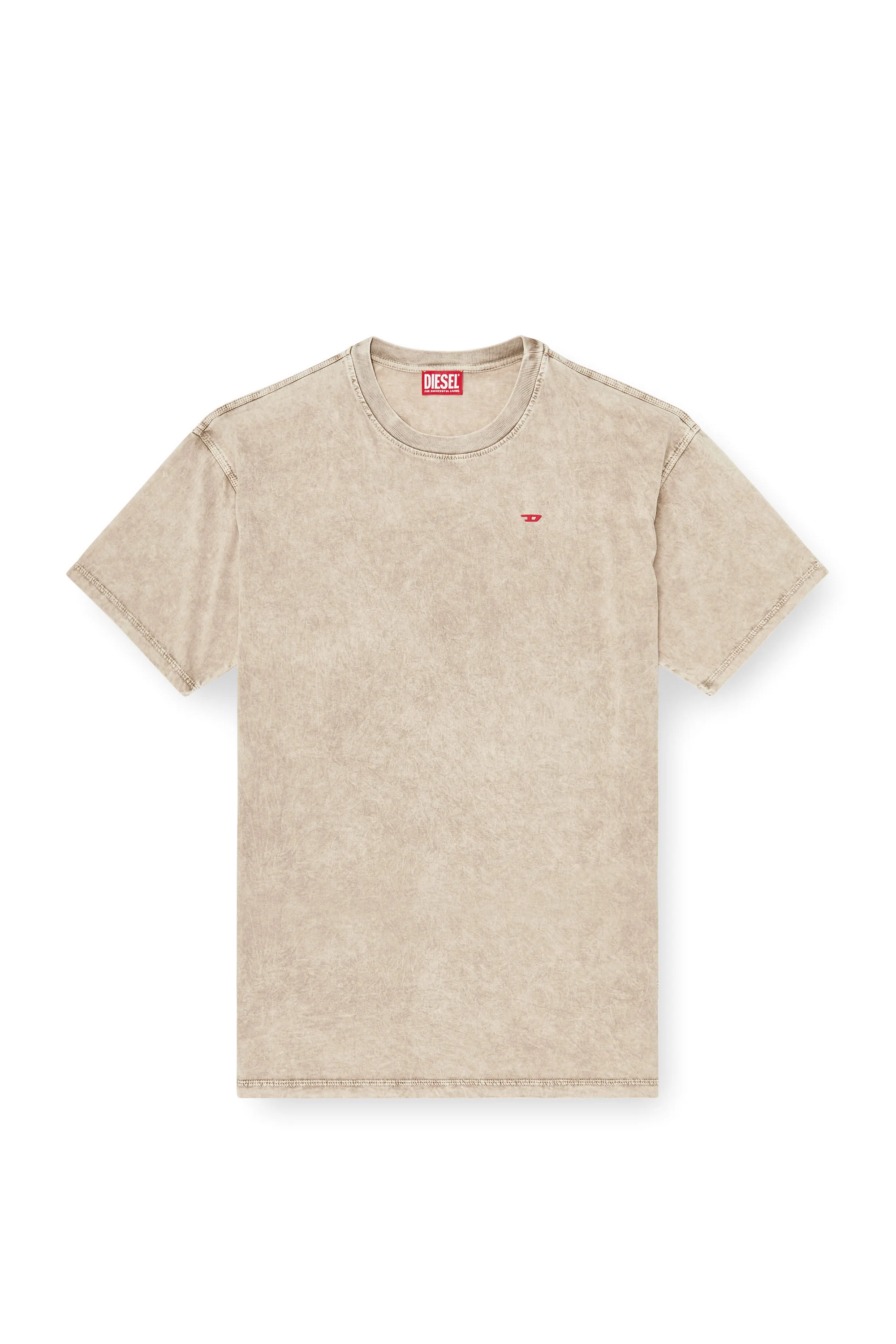 COTTON T-SHIRT WITH TREATED EFFECT - 1
