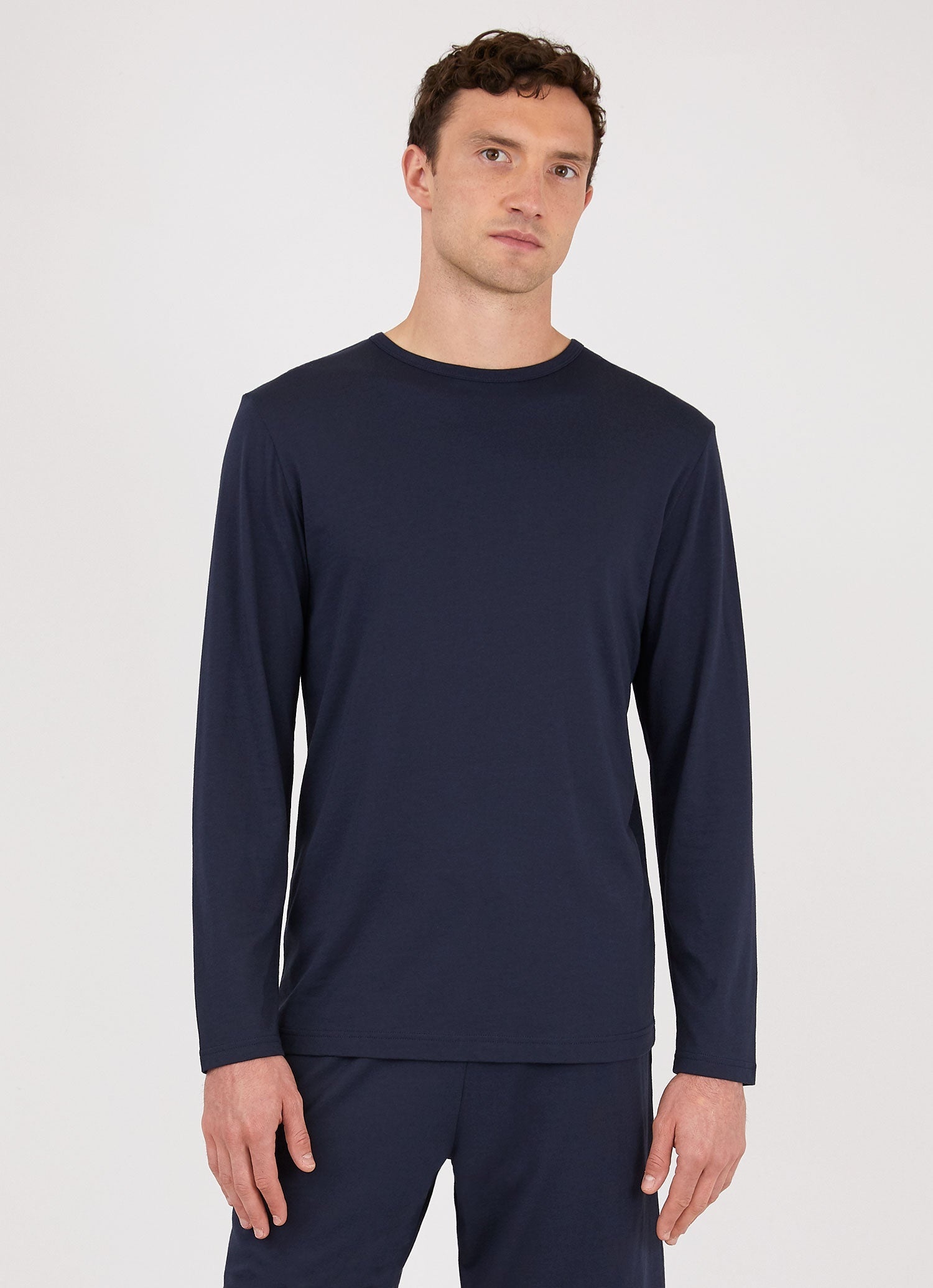 Cotton Modal Lounge Long Sleeve T‑shirt - 2