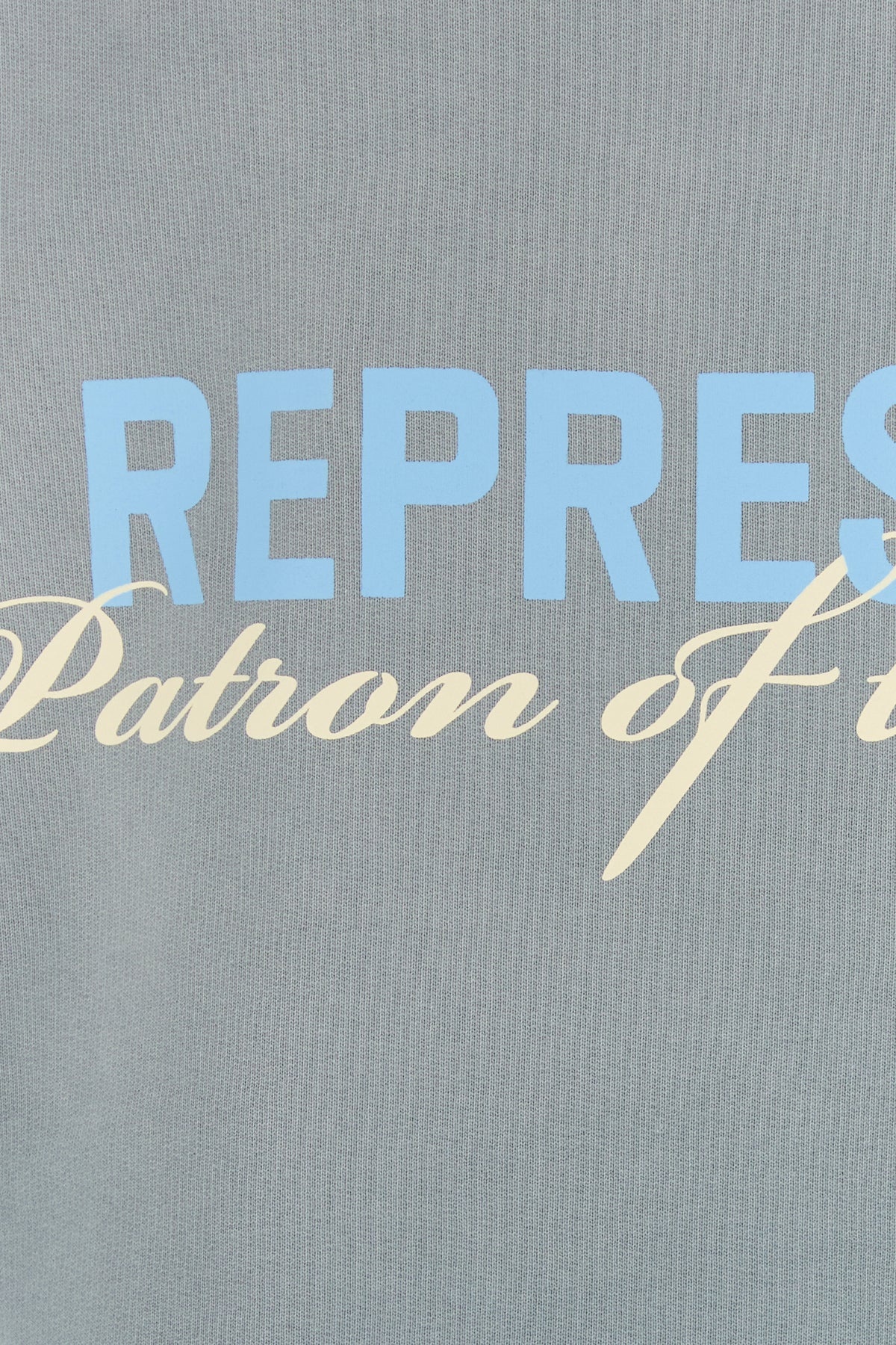 Powder blue cotton sweatshirt - 3