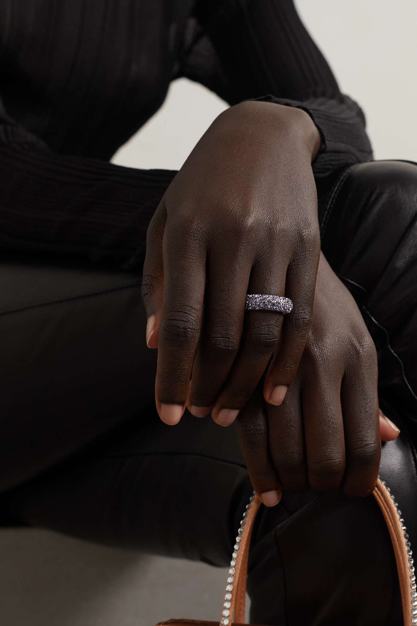 Cameron silver-tone crystal ring - 3