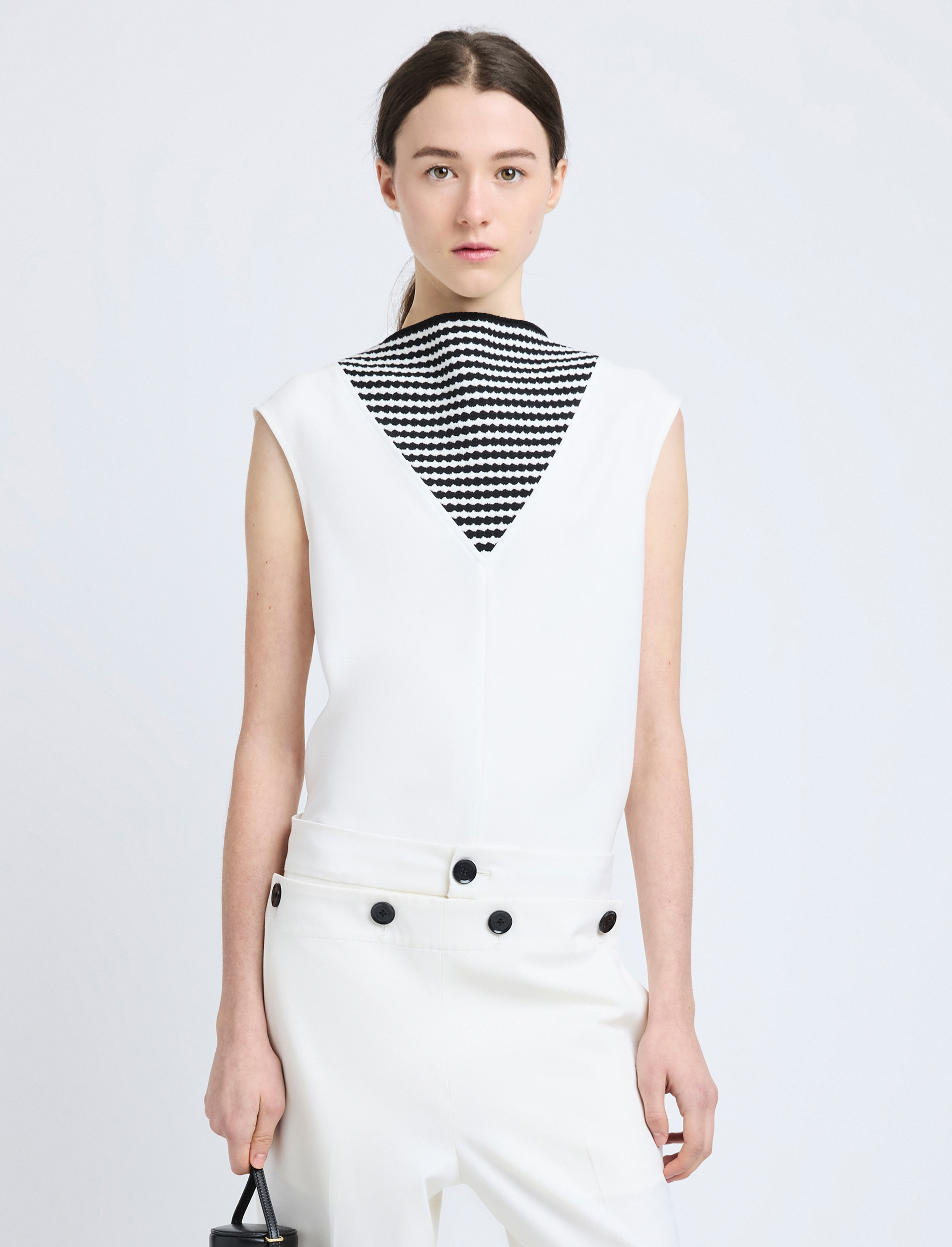 Prescott Top in Matte Viscose Crepe - 2