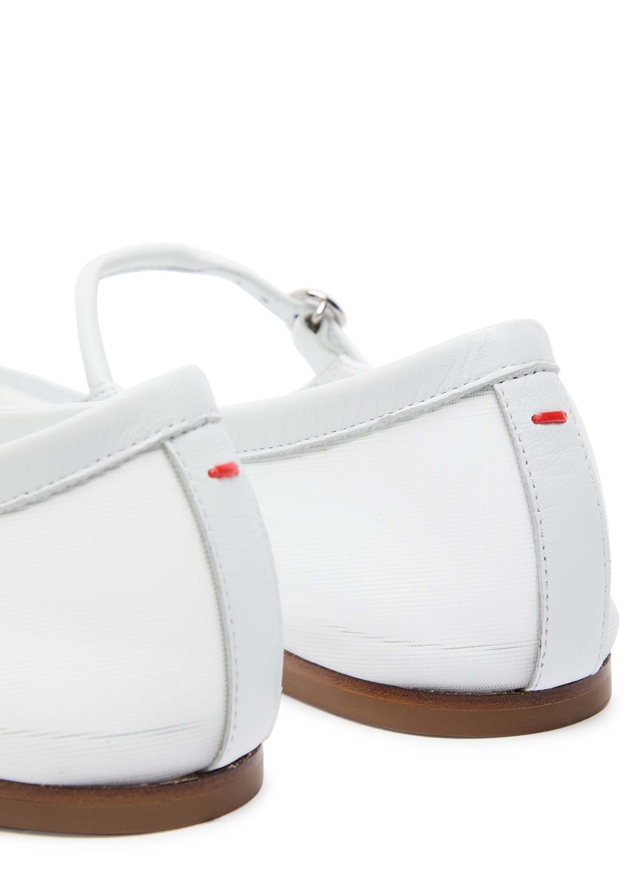 Aeyde Uma Mesh Leather Mary Jane Flats - 4