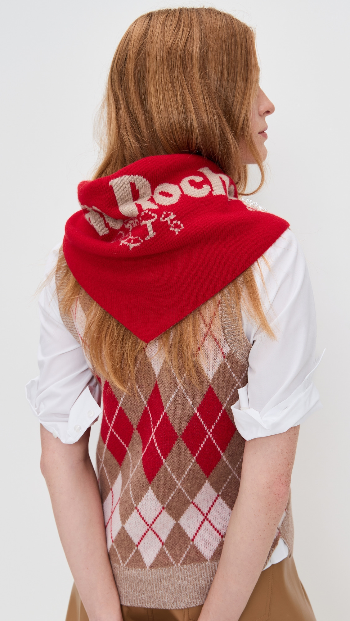 Graphic Logo Knit Neckerchief - 3