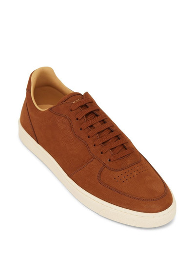 Brunello Cucinelli logo-print lace-up sneakers outlook