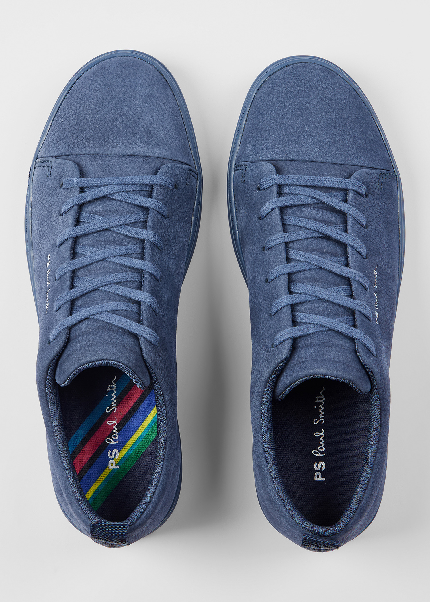 Slate Blue Nubuck 'Lee' Trainers - 5