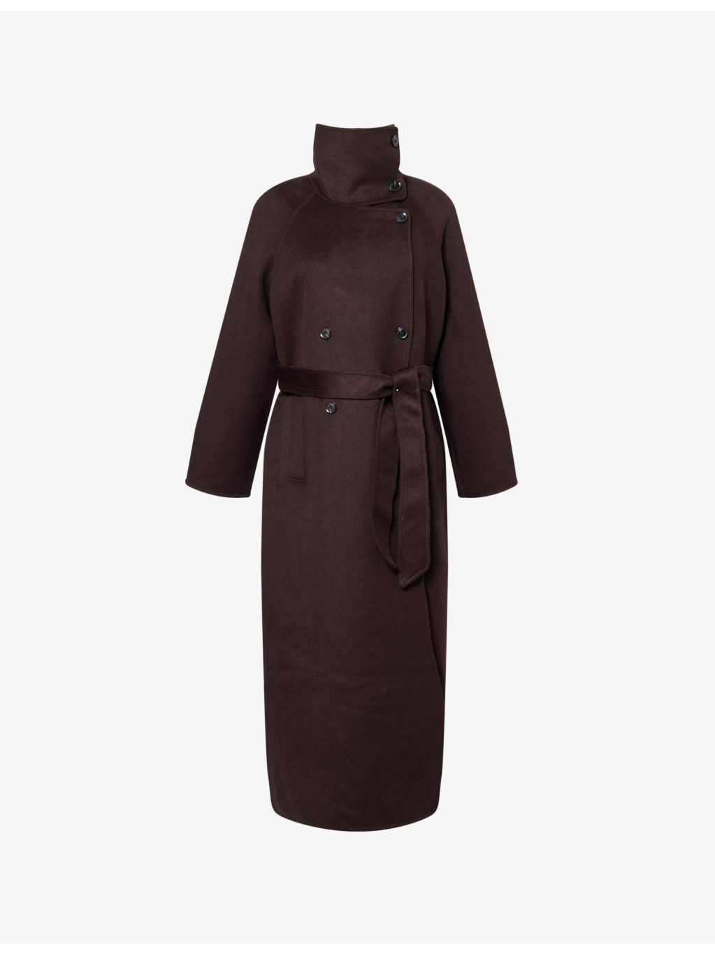 Sahanne Double-Breasted Wool-Blend Coat - 1
