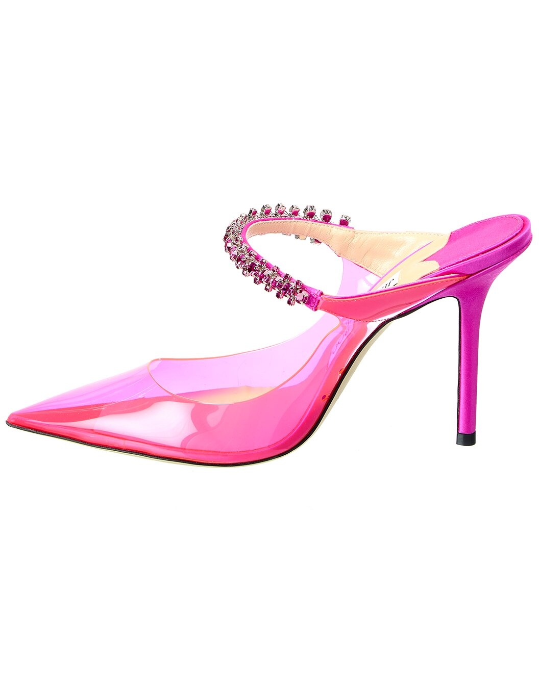 Jimmy Choo Bing 100 Plexi & Satin Pump - 2