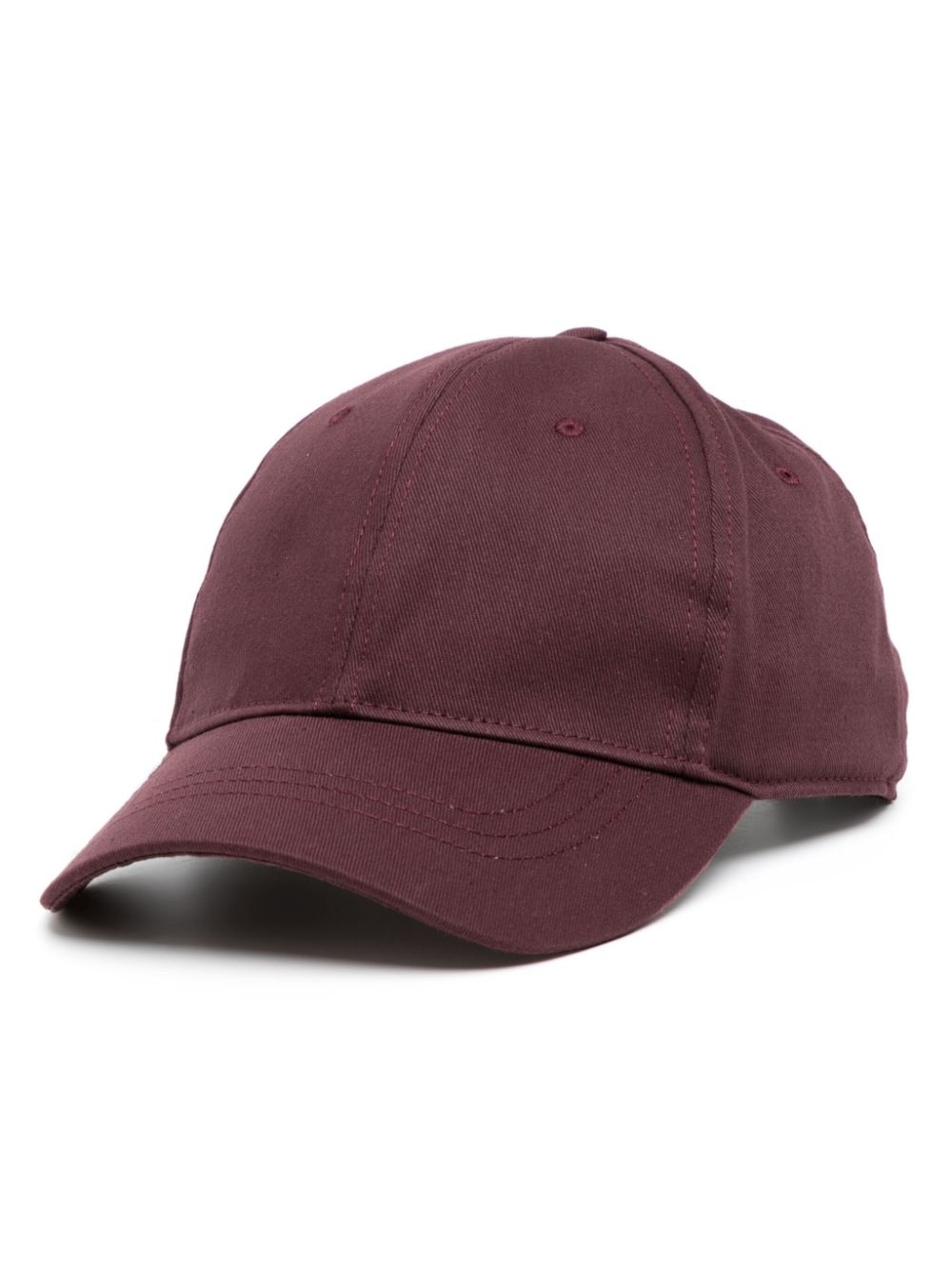 embroidered-logo six-panel cap - 1