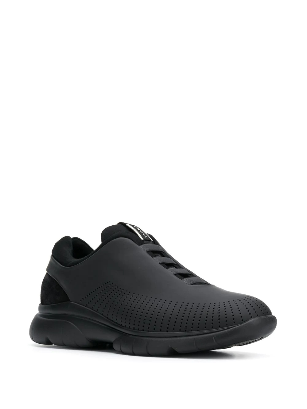 perforated low-top trainers - 2