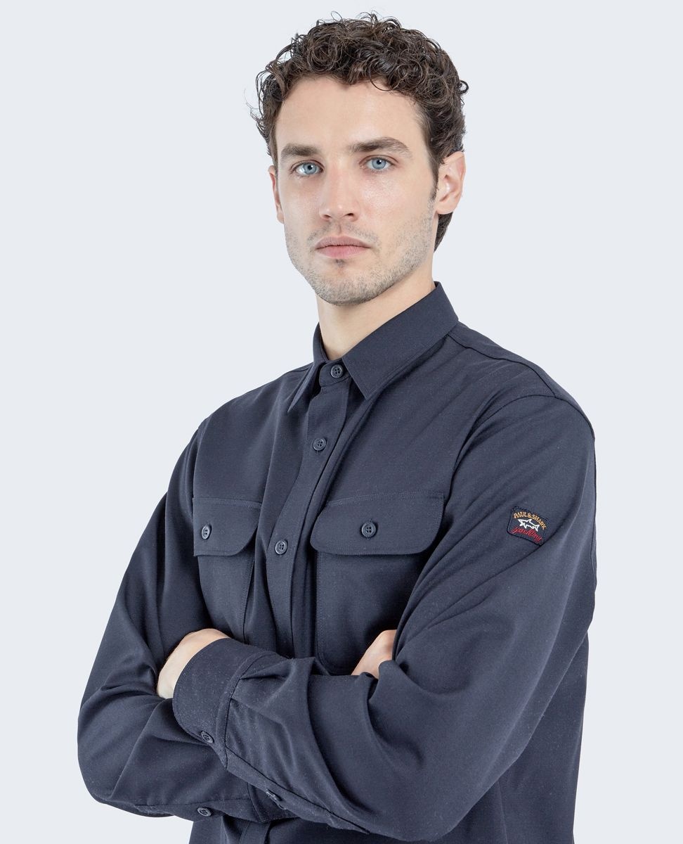 Overshirt with badge - 5