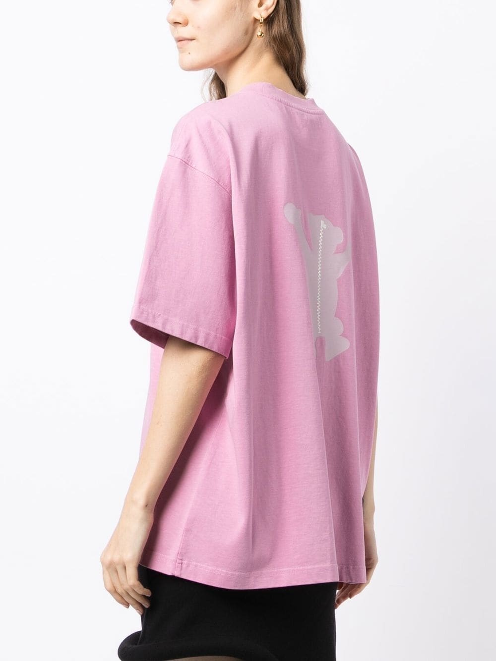 【関税込み】We11done ピンク Teddy Logo Tシャツ We11done Pink Teddy Logo T-Shirt | club21 | REVERSIBLE