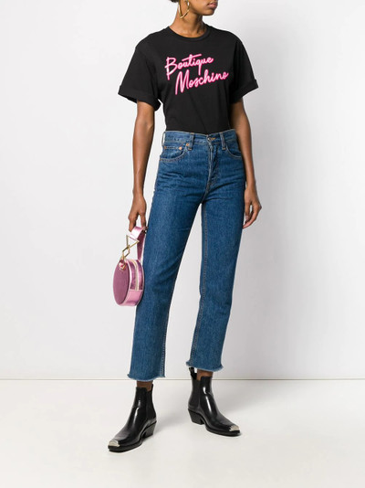 Moschino logo print T-shirt outlook