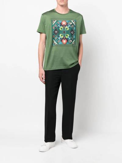 Etro geometric crew-neck T-shirt outlook